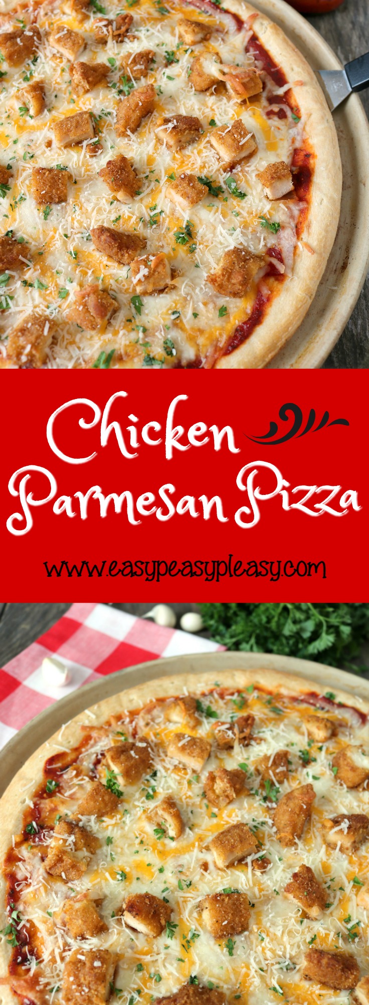 Check out how I transformed the traditional Chicken Parmesan recipe into something your kids will love...pizza!