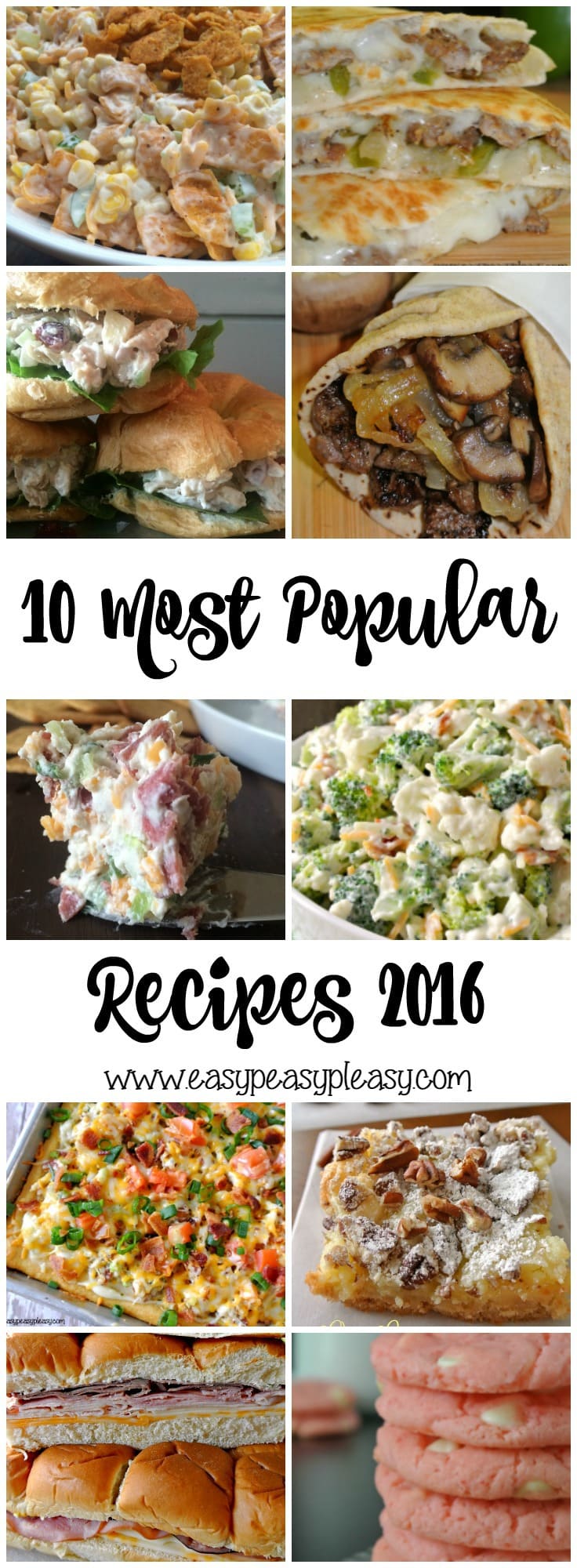 Top 10 Most Popular Recipes 2016