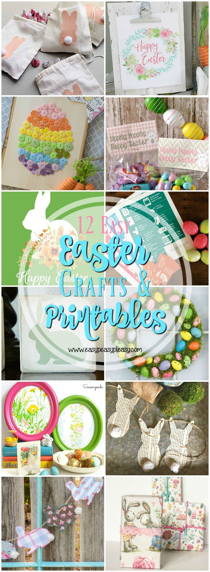 12 Easy Easter Crafts and free Printables