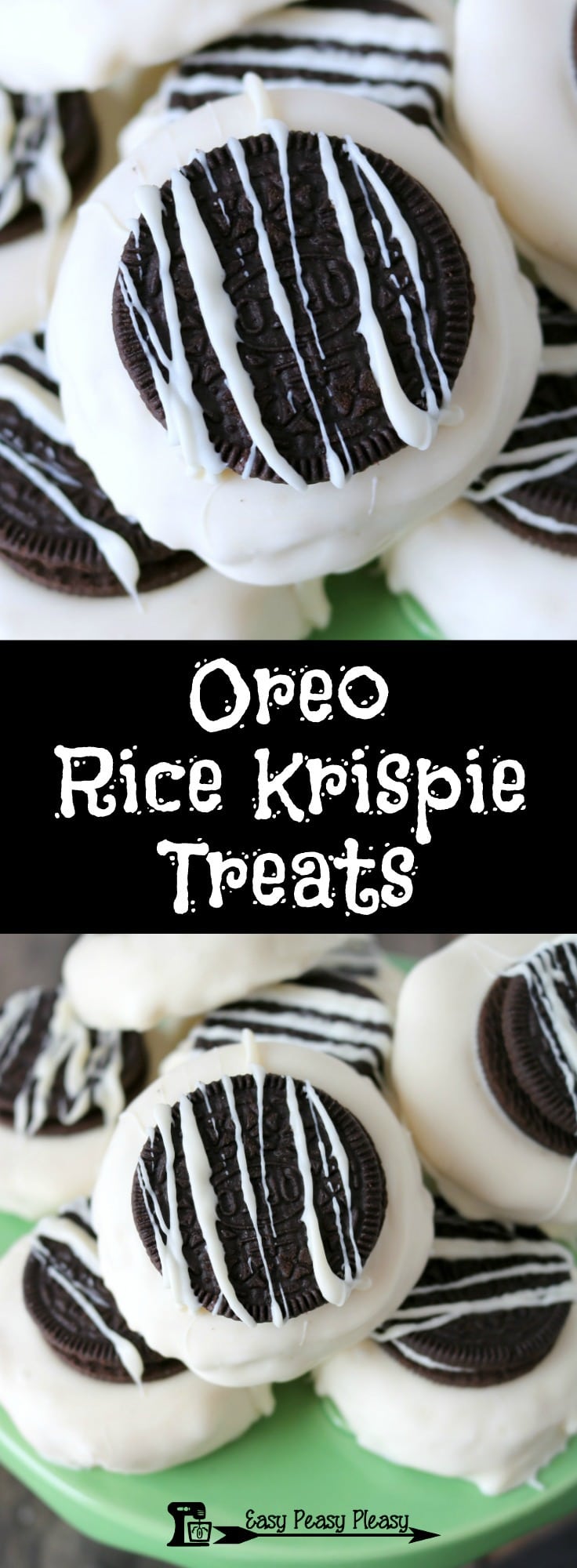 Sinfully Delicious Oreo Rice Krispie Treats - Easy Peasy Pleasy