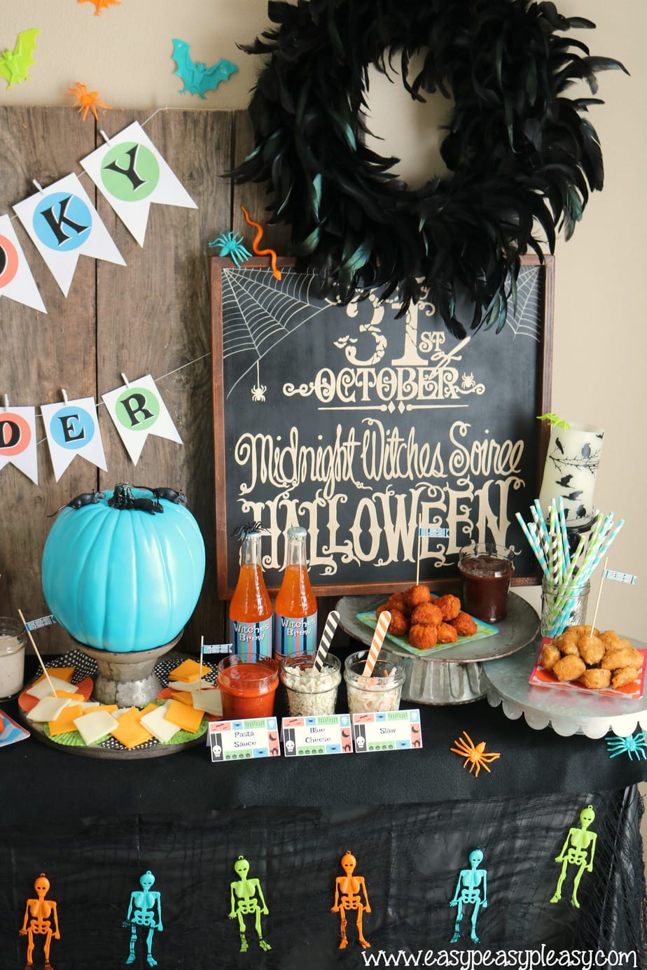 Spooky Slider Bar with free printable labels and tags. easypeasypleasy.com