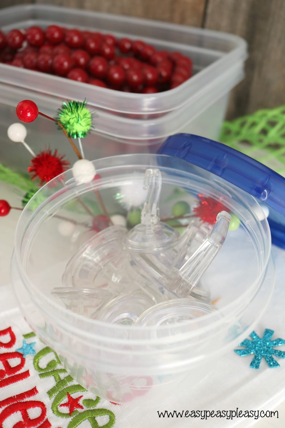 AD Ziploc containers are perfect for holiday storage.