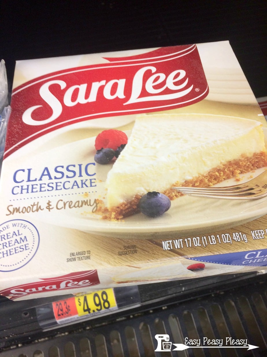 Ad Sara Lee Cheesecake at Walmart with easypeasypleasy.com