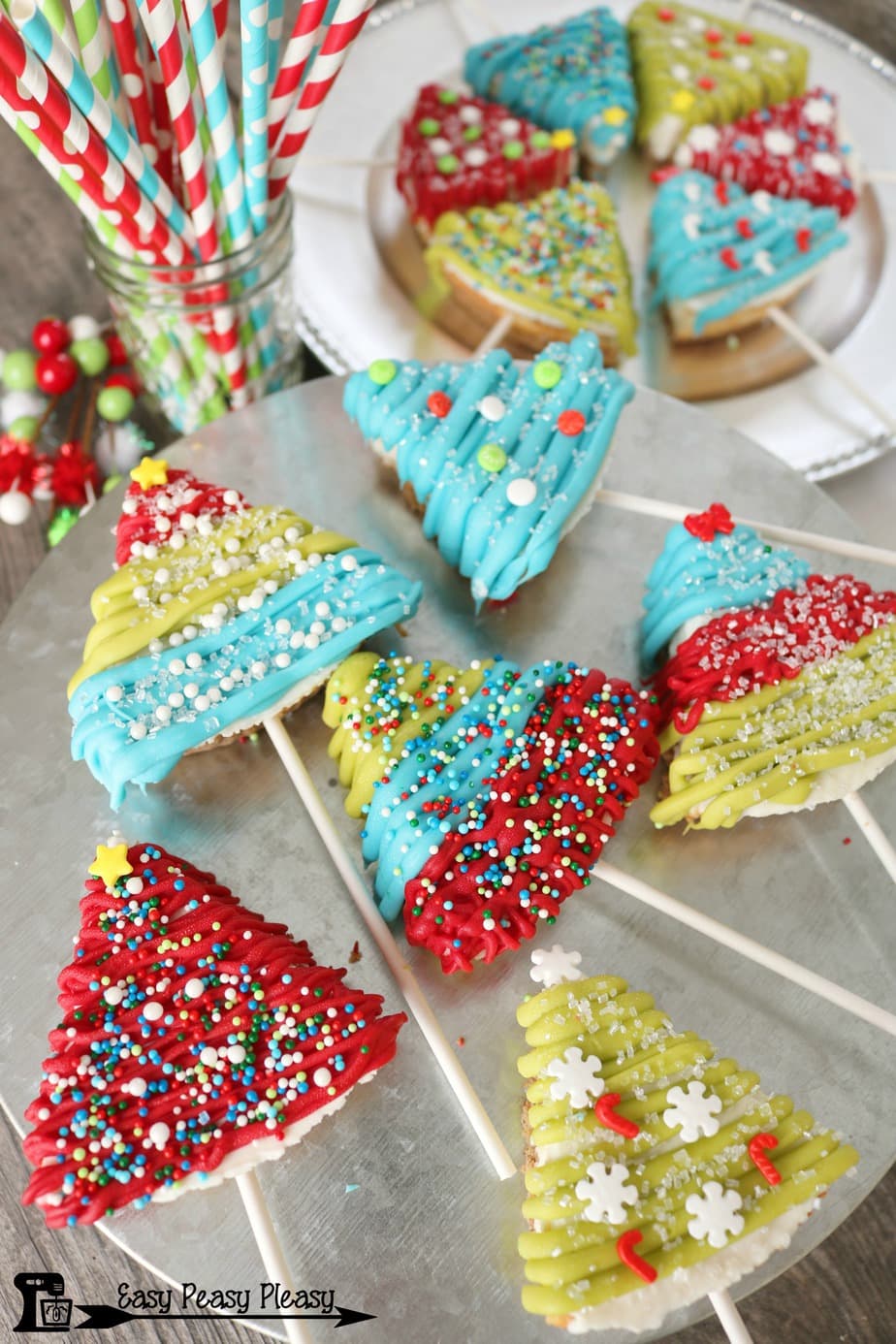 Cheesecake Christmas Trees Bring Holiday Cheer - Easy Peasy Pleasy