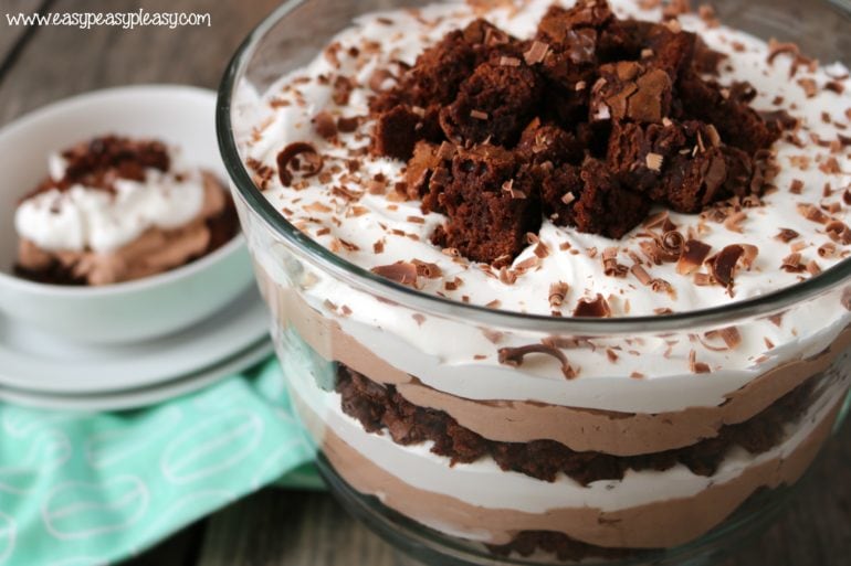 Impress your family and friends with this easy Chocolate Brownie Trifle!