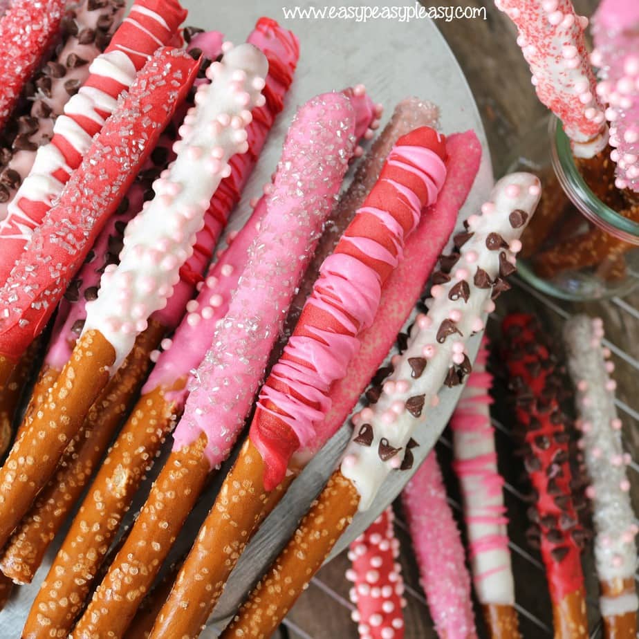 Create the perfect home treat and make Valentine Day Special by making chocolate covered pretzels.