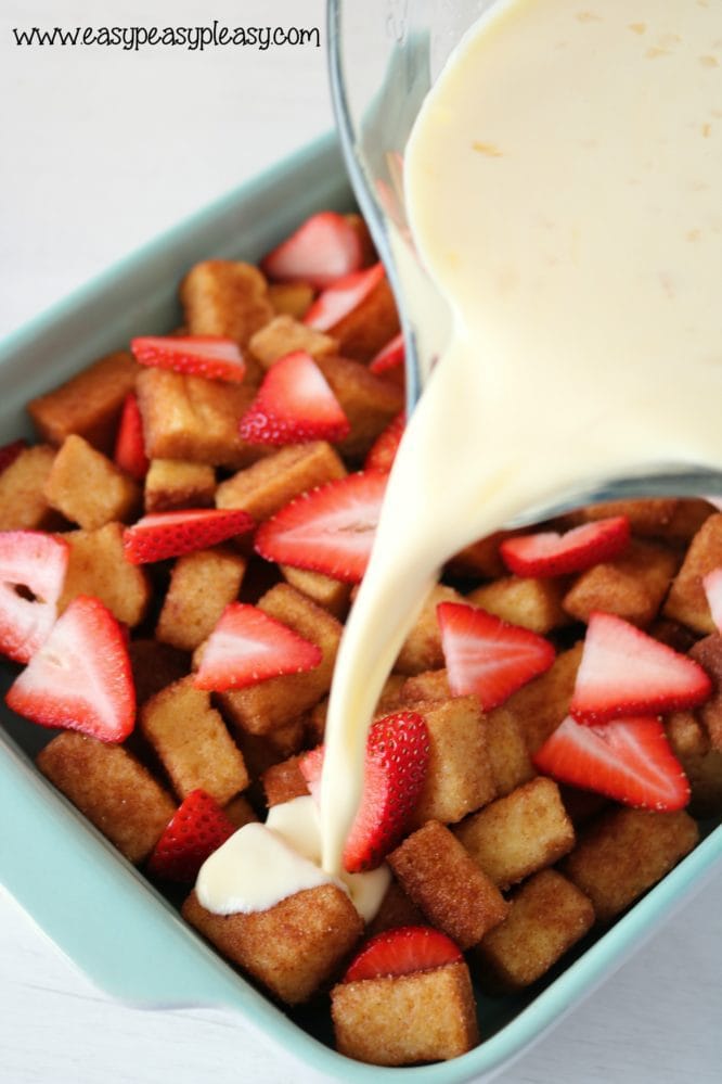 The Best Strawberry French Toast Casserole Easy Peasy Pleasy