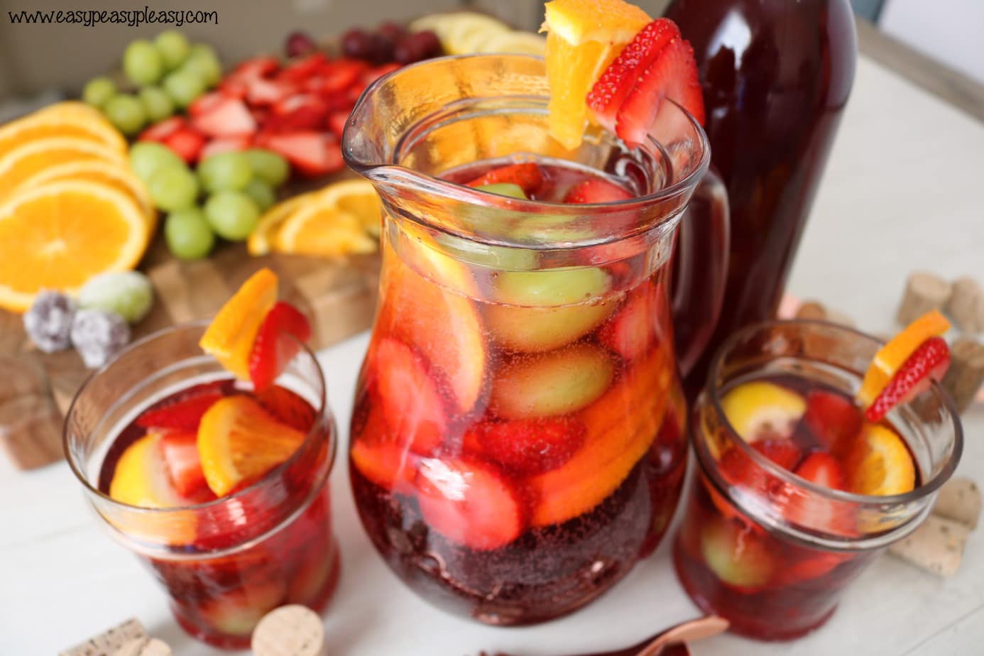 The most delicious fruit infused Sangria that will knock your socks off!