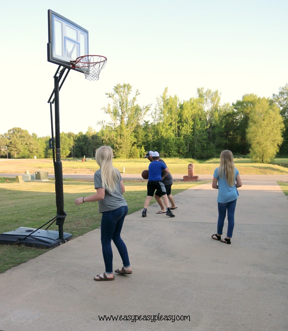 Basketball fun in the neighborhood.