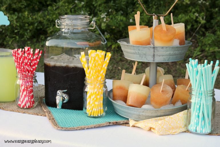 Easy summer outdoor entertaining with these kid approved homemade popsicles.