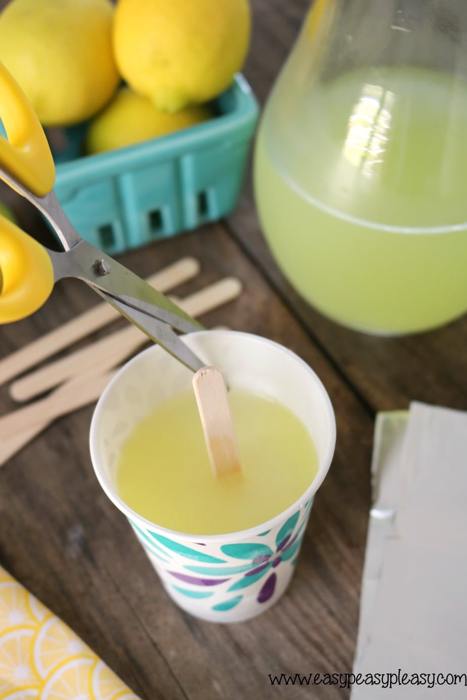 Follow these steps to make super easy and refreshingly delicious homemade lemonade Popsicle. Step 7 to homemade popsicles in a cup.
