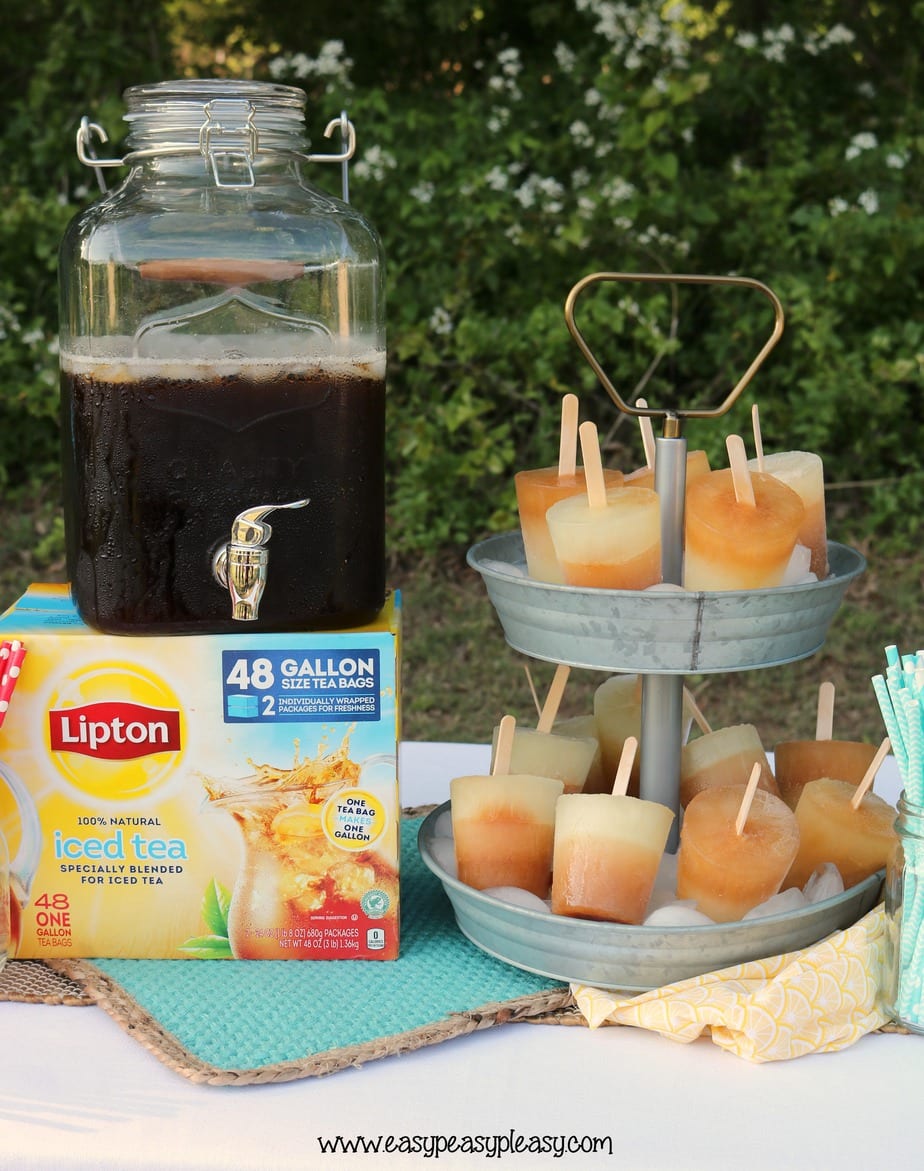 Have you ever tried making popsicles with Lipton Iced Tea The kids love these super easy homemade Arnold Palmer Popsicles!