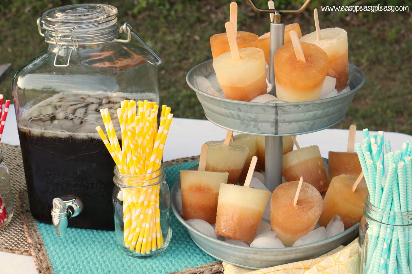 Summertime fun with frozen treats. Turn Arnold Palmer's into homemade popsicles for a fun treat.