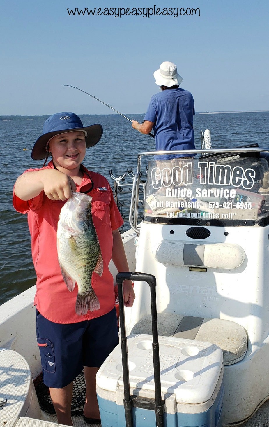 Gift for dad that will last a lifetime! Father and son fishing trip with Good Times Guide Service brings home the crappie.