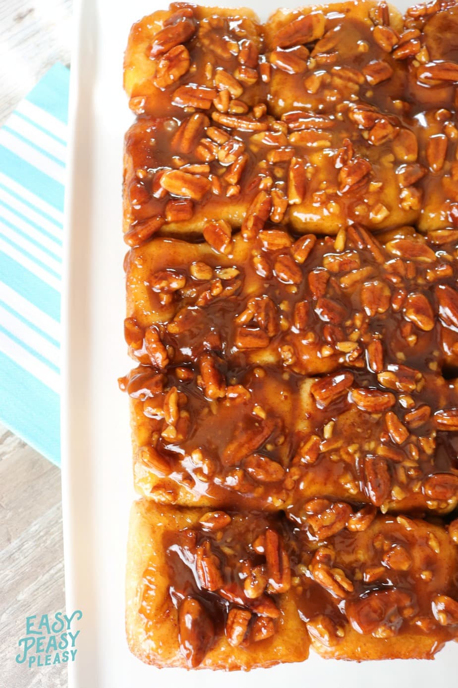 Oh my goodness these Sticky Pecan Caramel Rolls will satisfy your sweet tooth and be a show stopper at your next breakfast, brunch, lunch or after dinner dessert. Only 6 Ingredients!