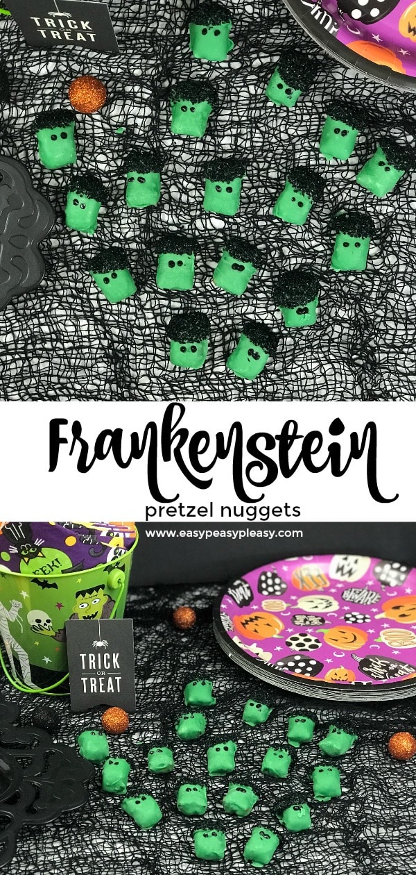 4 Ingredient Frankenstein pretzel nuggets desperatelyseekinggina