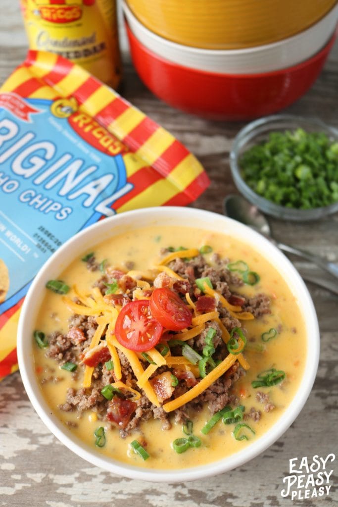 Winner Winner Bacon Cheeseburger Soup Dinner - Easy Peasy Pleasy