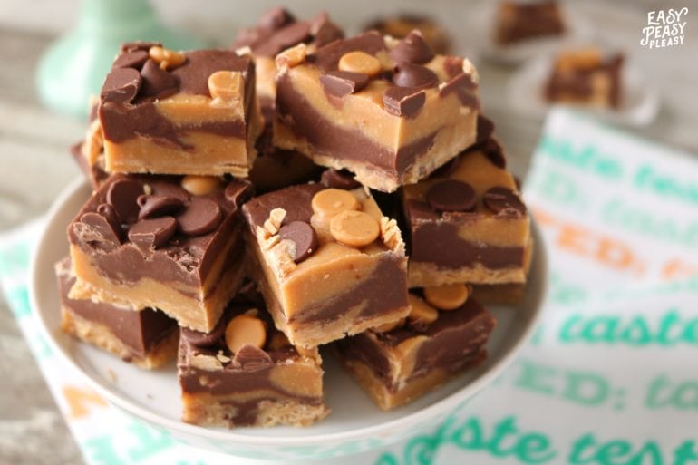 Easy 3 Ingredient Chocolate Peanut Butter Fudge. If you've got 5 minutes you have the time to whip up this fudge.