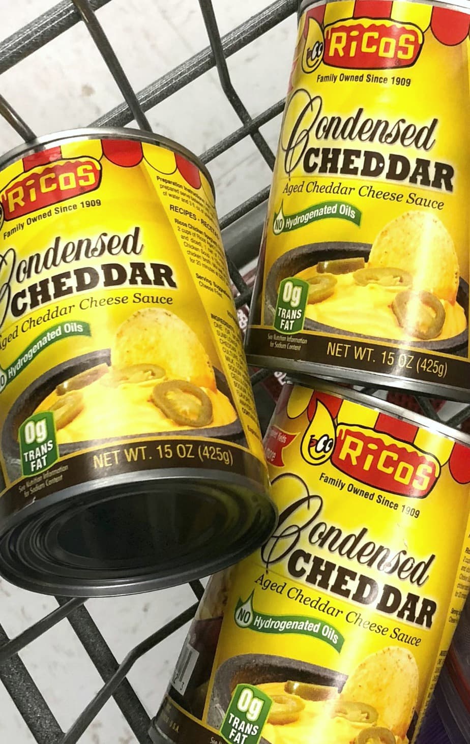 Ricos Condensed Cheddar makes everything better. Perfect for Bacon Cheeseburger Soup and freezes well.