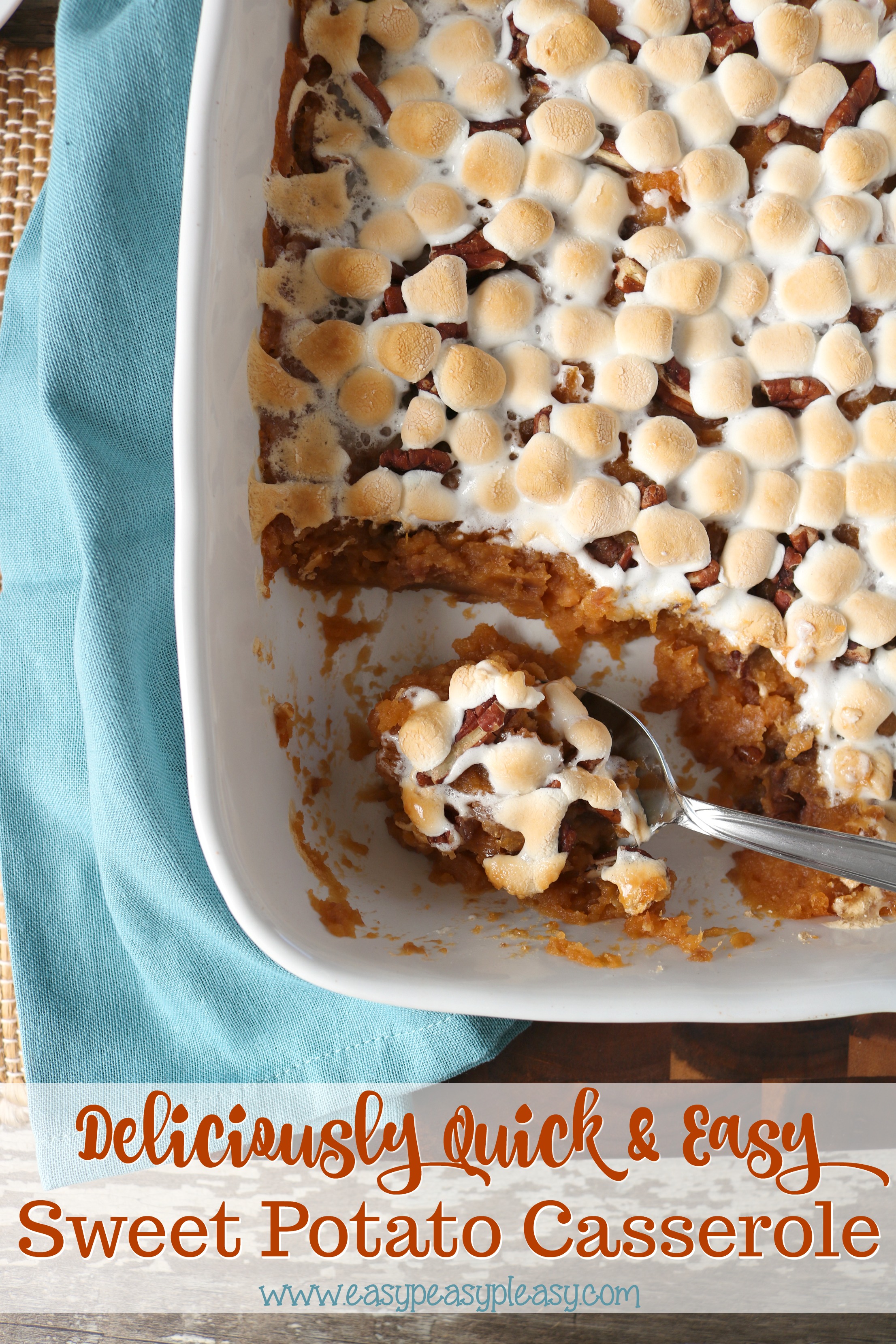 This easy Sweet Potato Casserole is making a new family tradition in my house...it's that good!