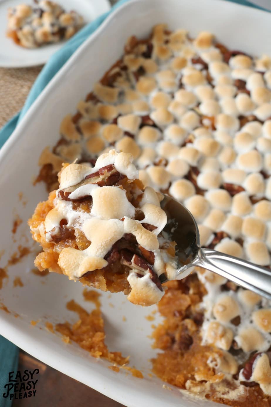 This quick and easy Sweet Potato Casserole is the perfect addition to your holidays.