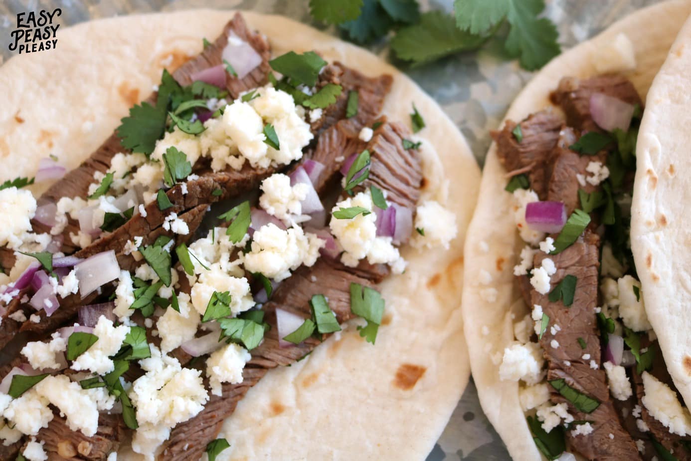 Liven up your Cinco De Mayo, Taco Tuesday, or any day of the week with these easy Steak Tacos.