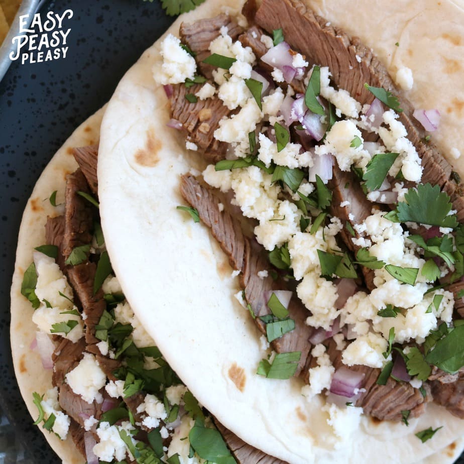 Super Easy Steak Tacos Recipe.