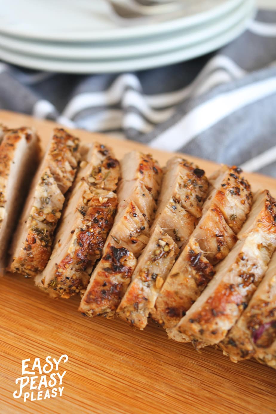 Inexpensive Juicy Pork Tenderloin Recipe from Easy Peasy Pleasy.