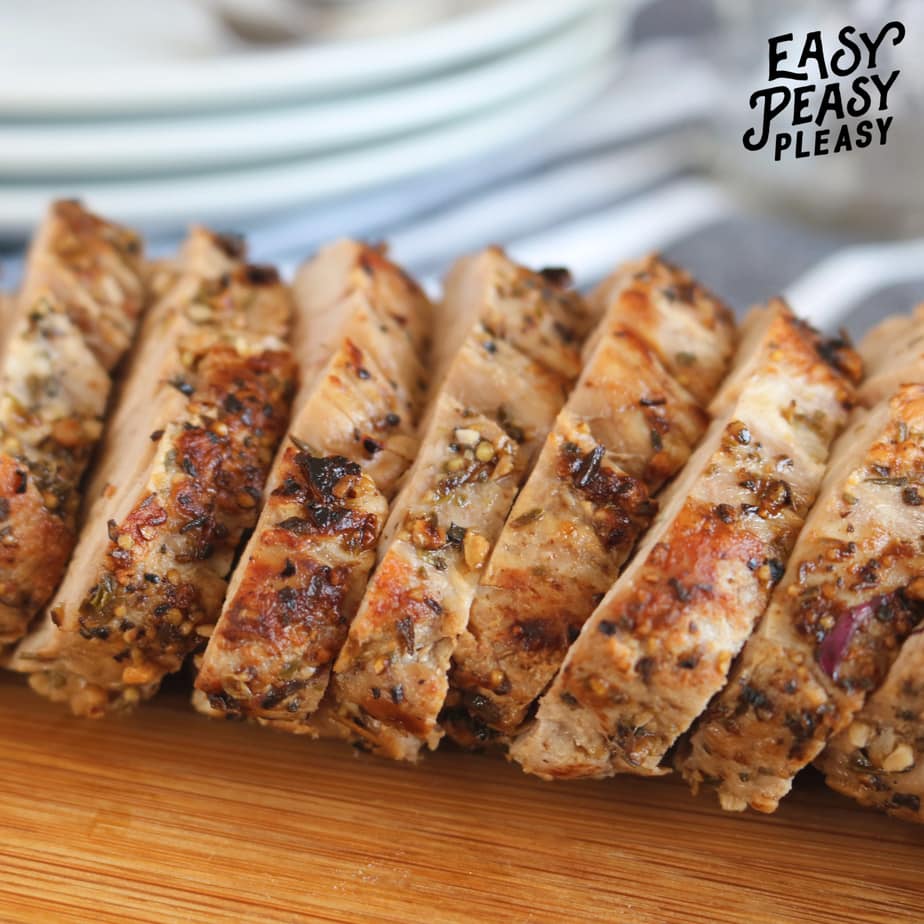 Roasted Pork Tenderloin Recipe from Easy Peasy Pleasy