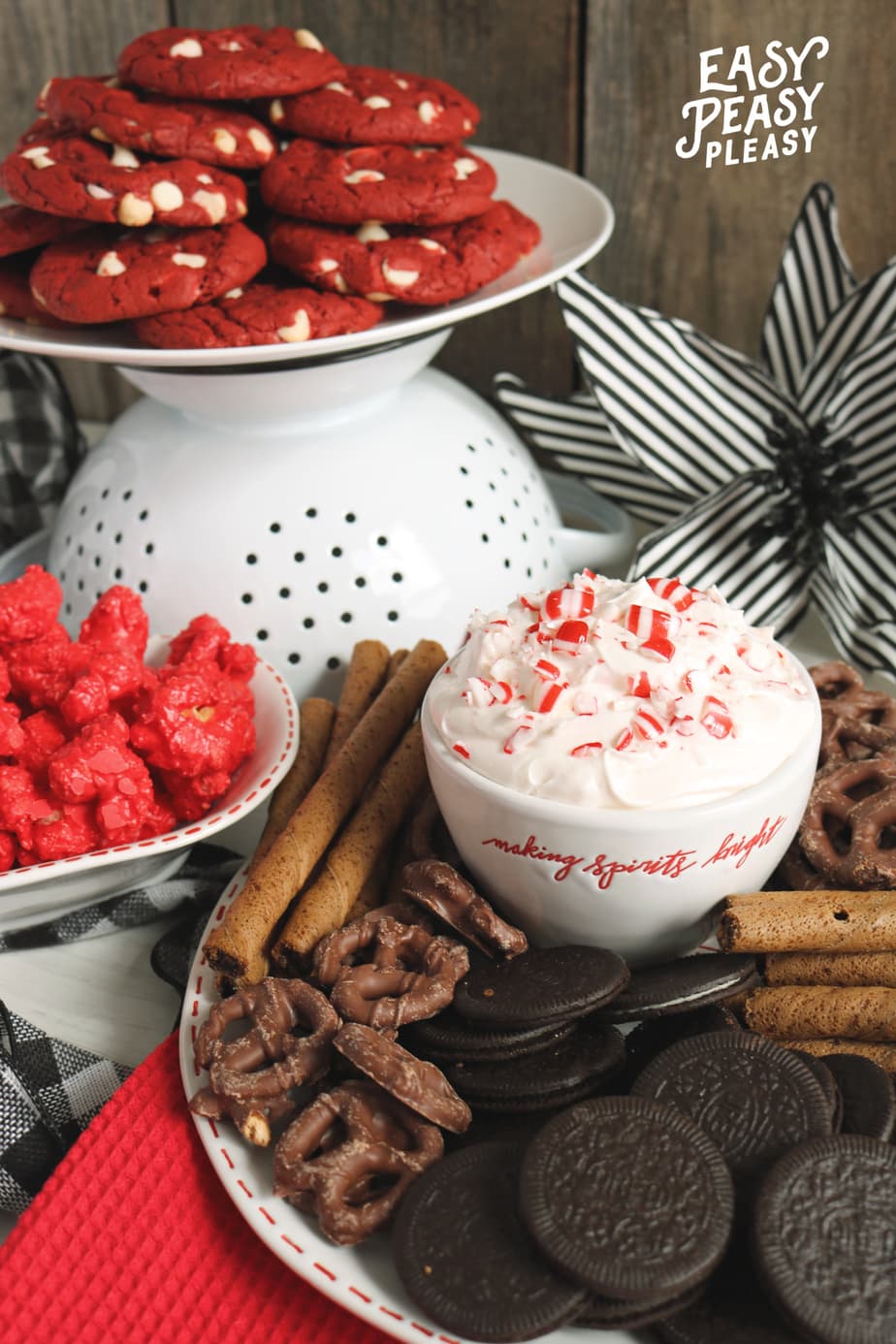 (ad) Easy 4 Ingredient Peppermint Dip using great foodie finds at Guess and Company.