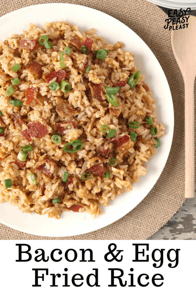 Bacon and Egg Fried Rice Made Easy - Easy Peasy Pleasy