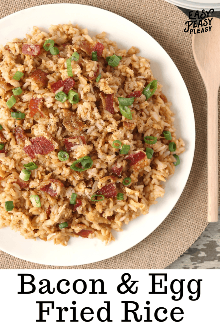 Bacon and Egg Fried Rice Made Easy Easy Peasy Pleasy