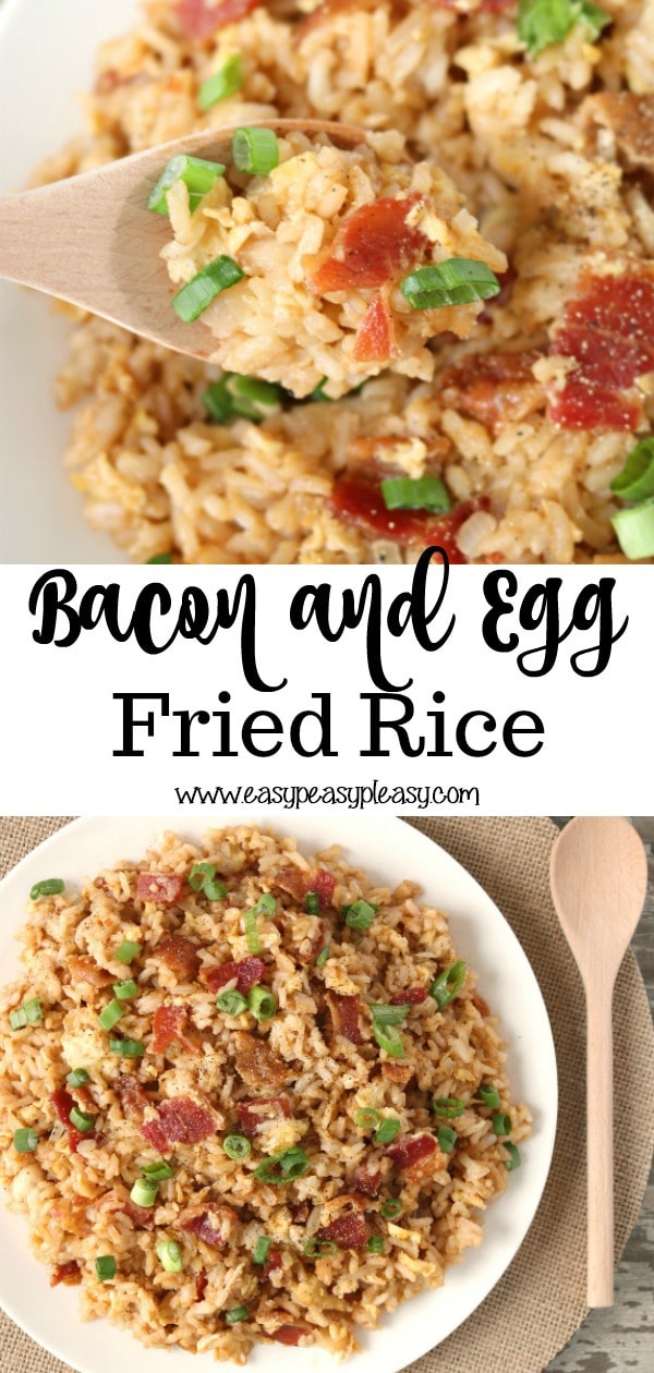 Bacon and Egg Fried Rice Made Easy - Easy Peasy Pleasy