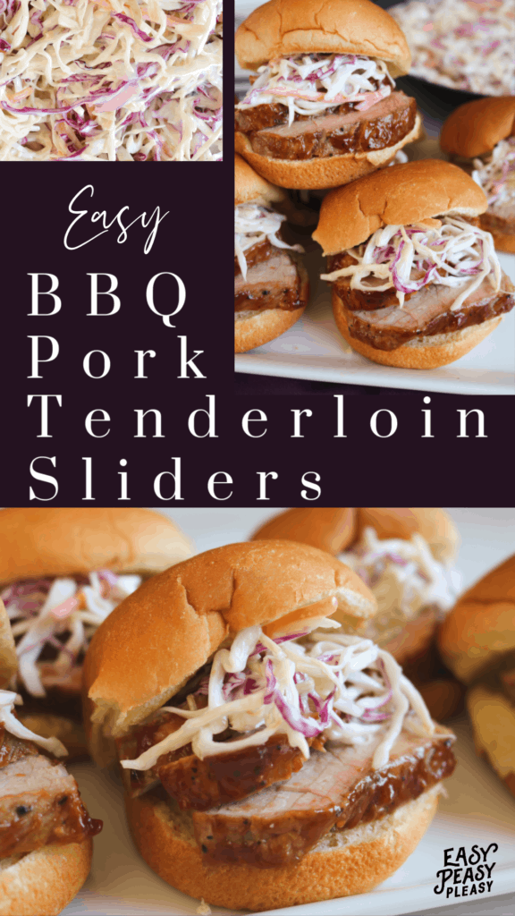 Easy BBQ Pork Tenderloin Sliders Recipe using a few ingredients to make a great lunch or delicious dinner.