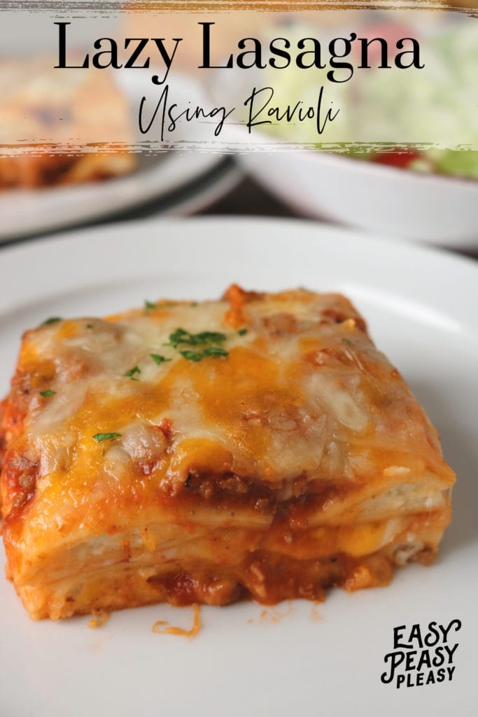 Feed your family with this 5 Ingredient easy Lazy Lasagna Ravioli Recipe.