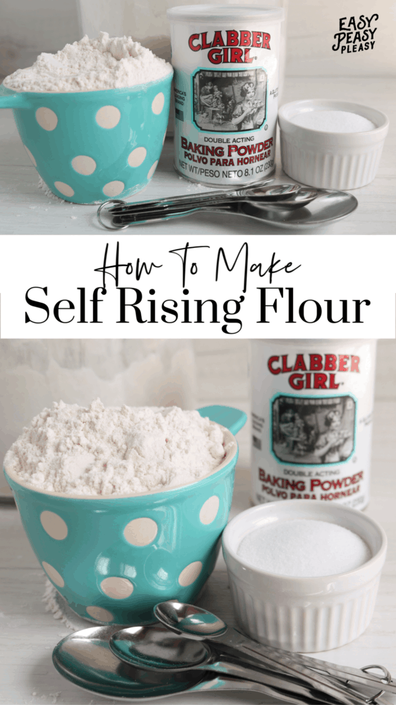 Self Rising Flour Substitute using 3 Ingredients - Easy Peasy Pleasy