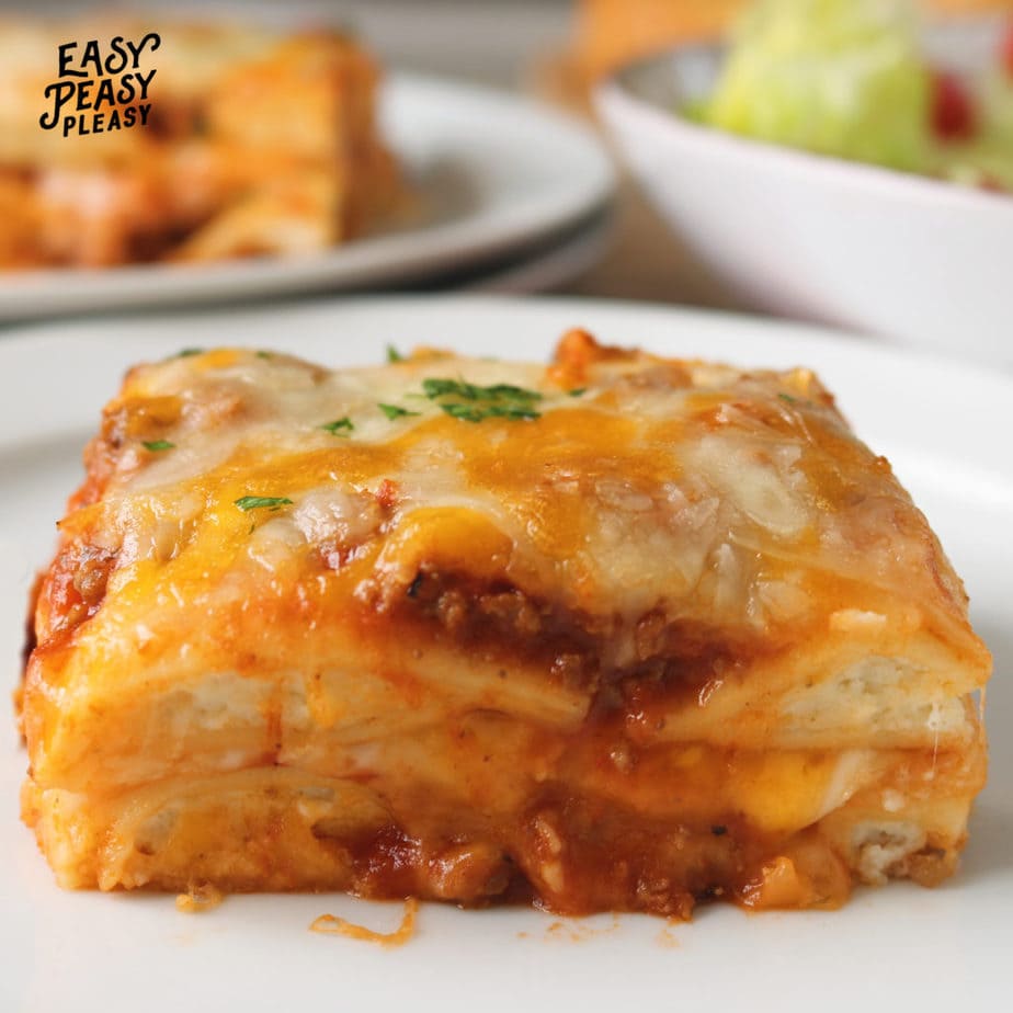 Spend less time cooking with this easy Lazy Lasagna with Ravioli recipe.