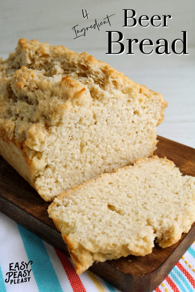 Yeast Free Beer Bread using only 4 ingredients.