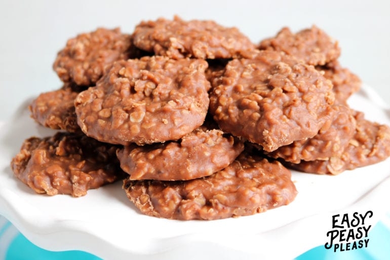 You only need 7 Ingredients to make these easy No Bake Cookies.