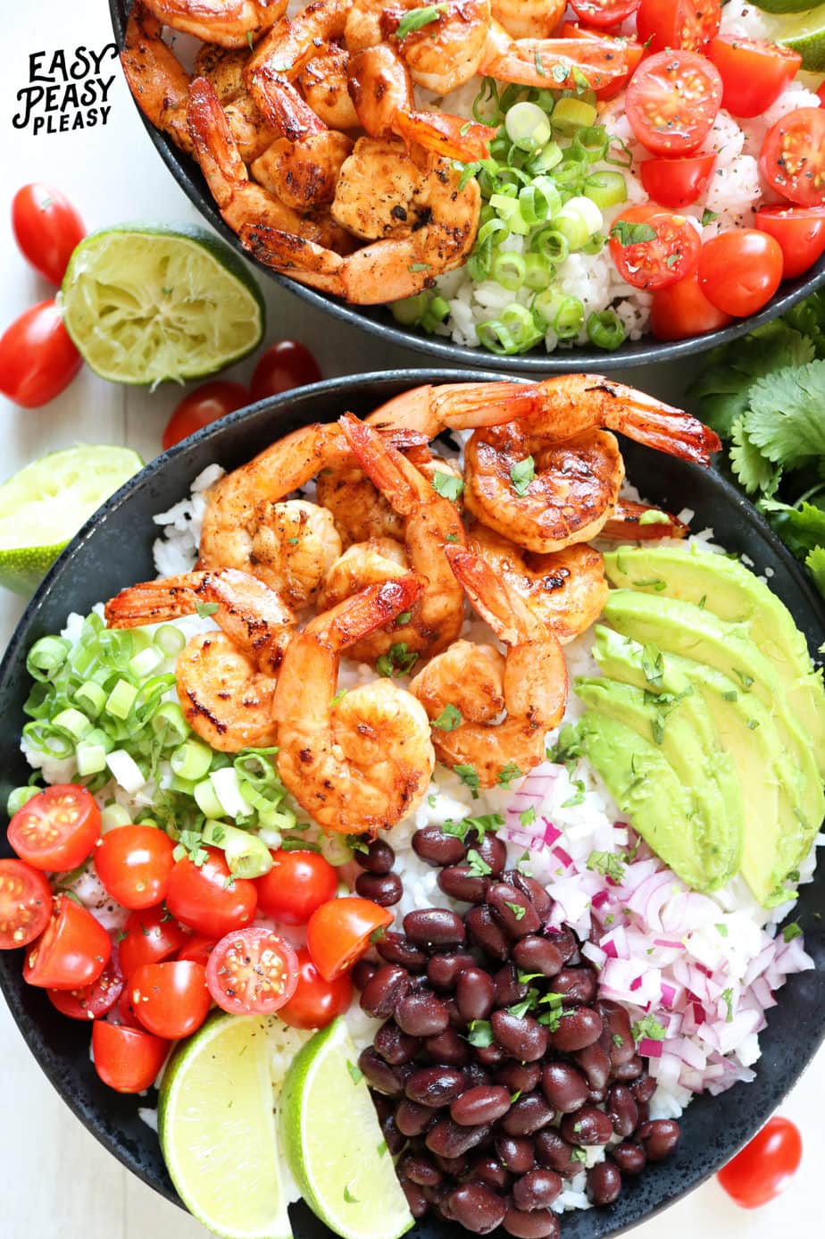 Chipotle Lime Shrimp Bowls Bring The Flavor - Easy Peasy Pleasy