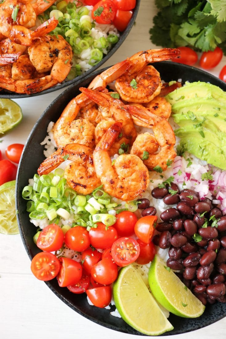 Chipotle Lime Shrimp Bowls Bring The Flavor Easy Peasy Pleasy